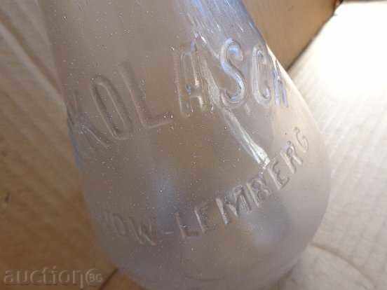 Auction  Old glass wine bottle, bottle, glass, carafe