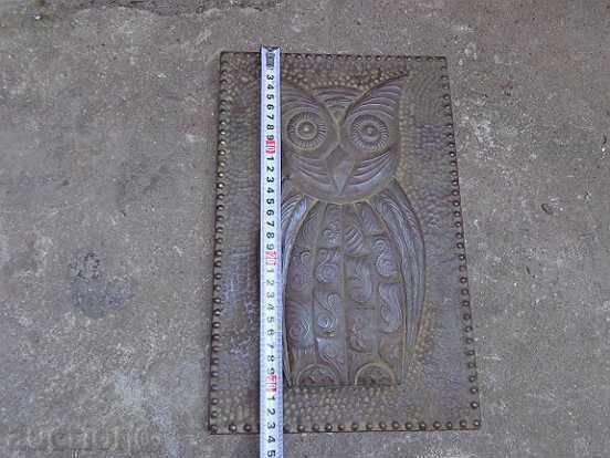 Auction Old decorative panel, picture, bas-relief, copper Auction Old decorative panel, picture, bas-relief, copper