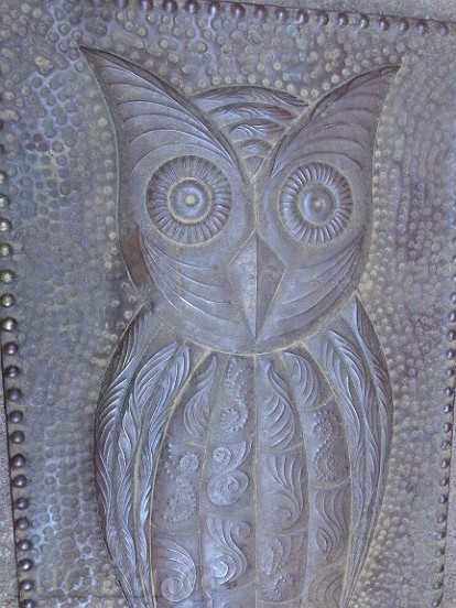 Old decorative panel, picture, bas-relief, copper - 6 Old decorative panel, picture, bas-relief, copper - 6