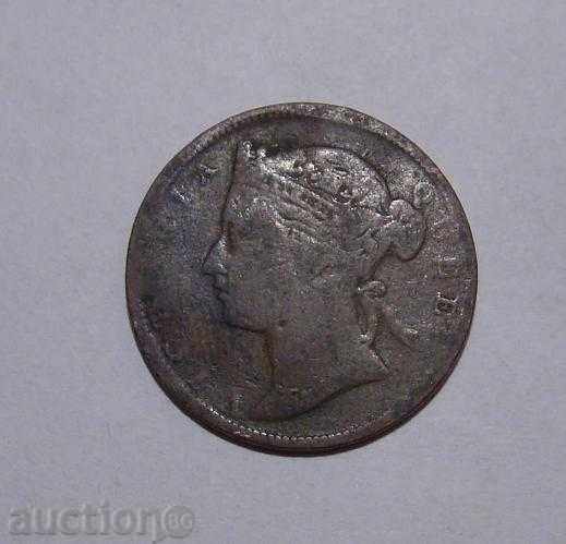 Στενά Setlements ½ δεκάρα 1889 πολύ σπάνιο νόμισμα με τιμή 15.00 BGN | € 7.67 Στενά Setlements ½ δεκάρα 1889 πολύ σπάνιο νόμισμα με τιμή 15.00 BGN | € 7.67