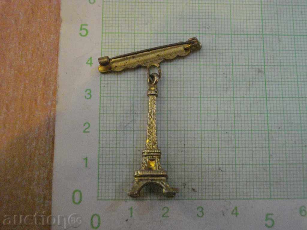 Badge "* PARIS * - The Eiffel Tower" with price 5.00 BGN | € 2.56