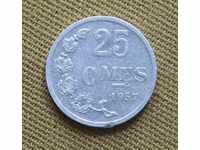 25 centimeters Luxembourg 1957