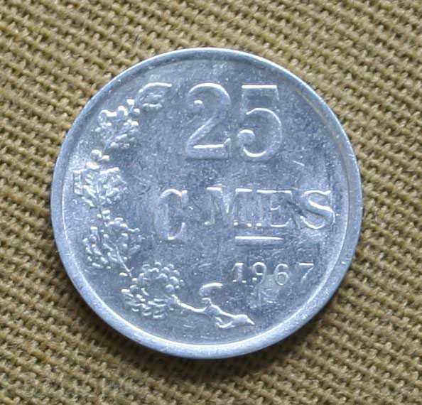 25 centimeters Luxembourg 1967