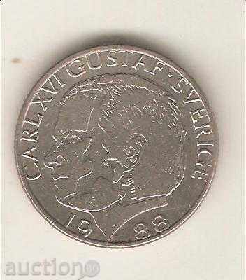 + Sweden 1 krona 1988 with price 0.60 BGN | € 0.31