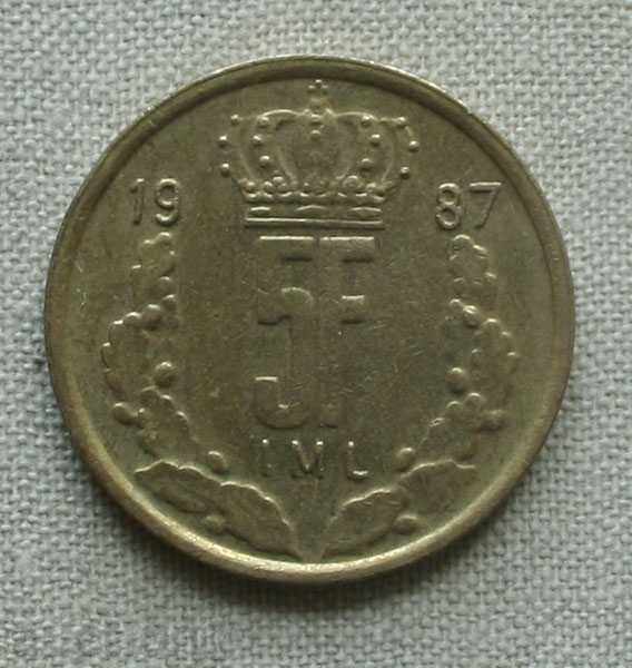 5 Franc 1987 Luxembourg