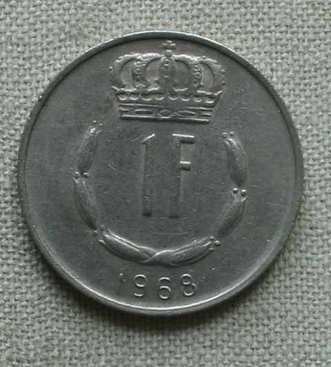 1 франка 1968   Люксембург