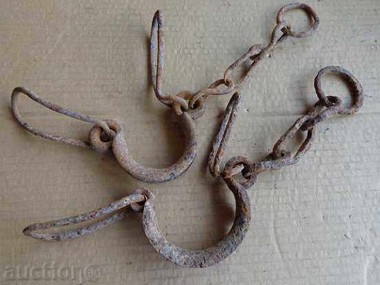 Auction Old hand forged beads, chains, pranks, chains Auction Old hand forged beads, chains, pranks, chains
