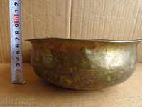 Old brass tray for bath, hammam, baker, brass vessel