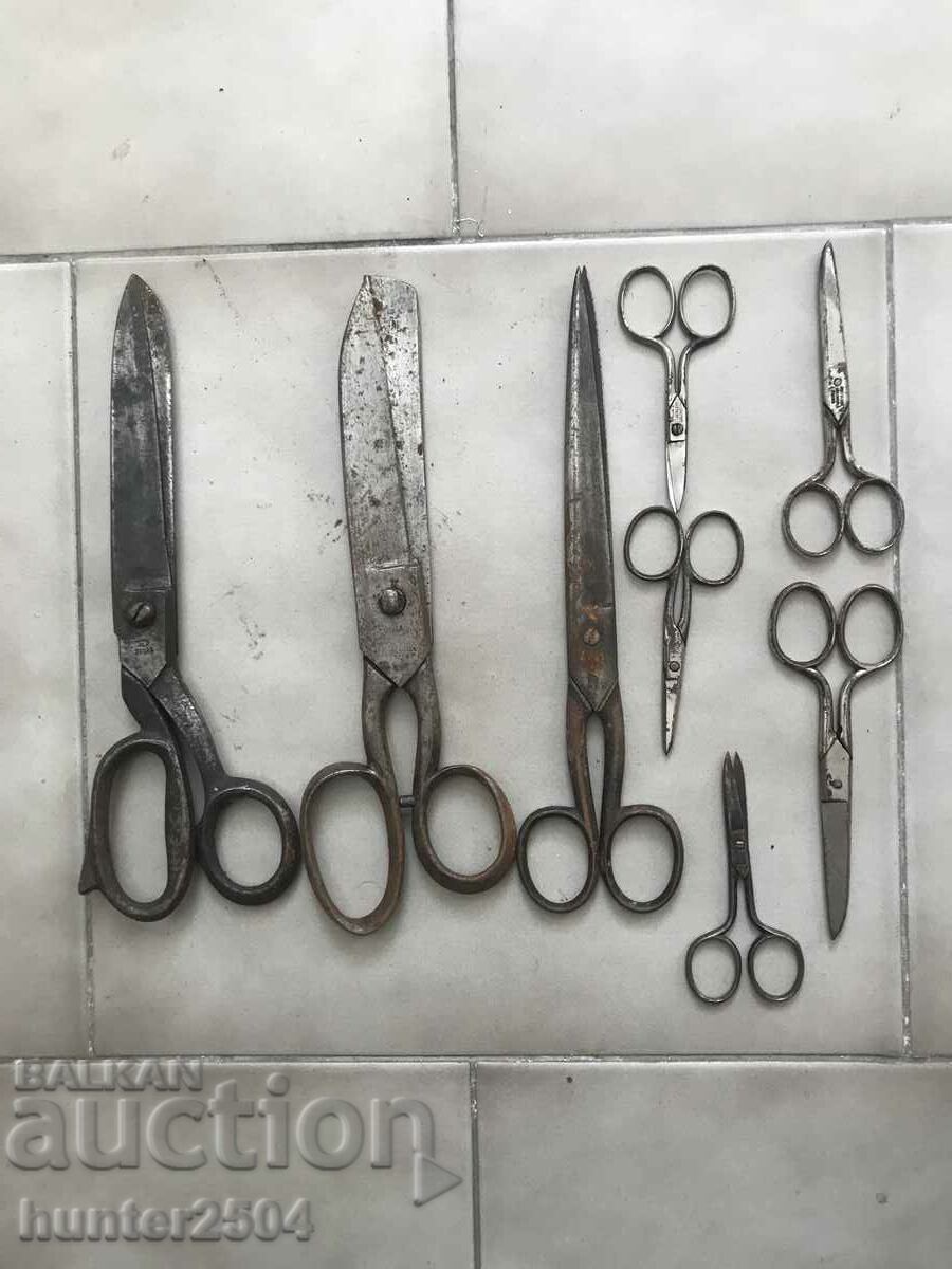 Scissors - lot, old