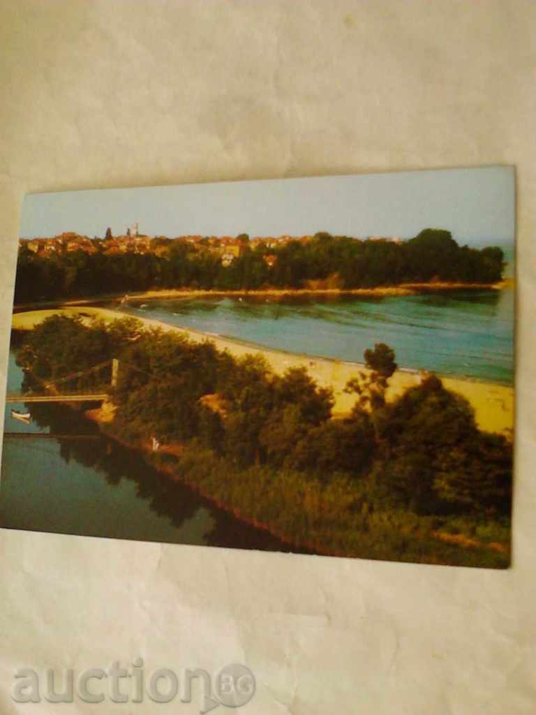 Пощенска картичка Приморско 1984