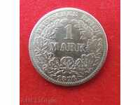 1 марка 1876  A Германия  сребро