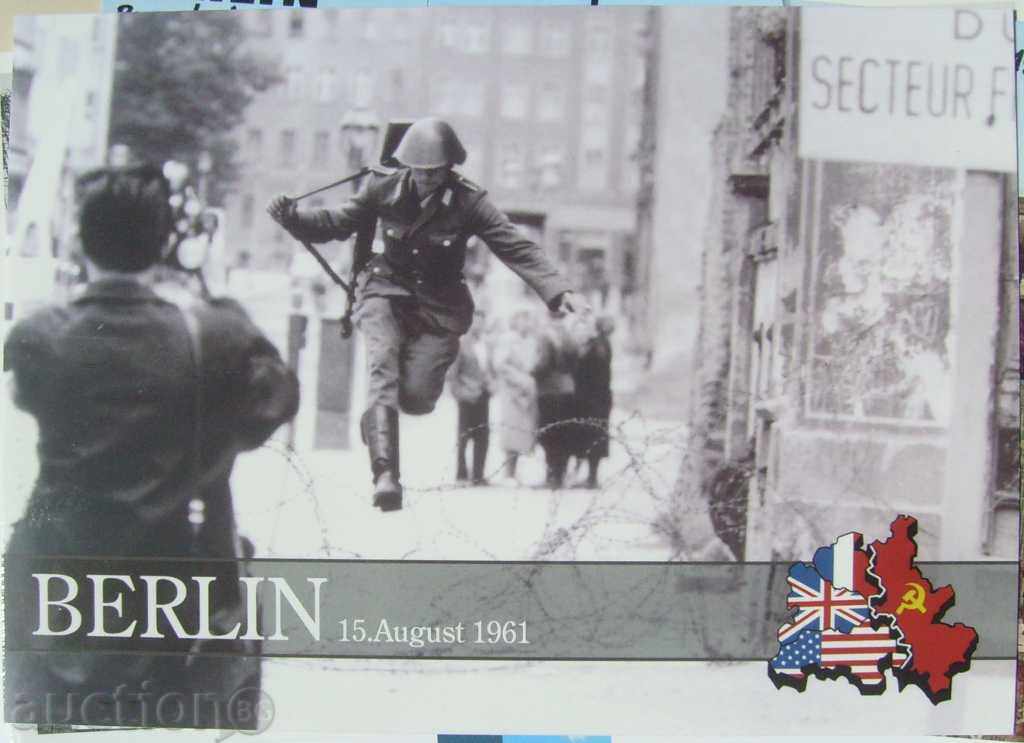 Καρτ ποστάλ - Βερολίνο - Wall 15 του Αυγούστου του 1961 - Εκτέλεση στρατιώτη