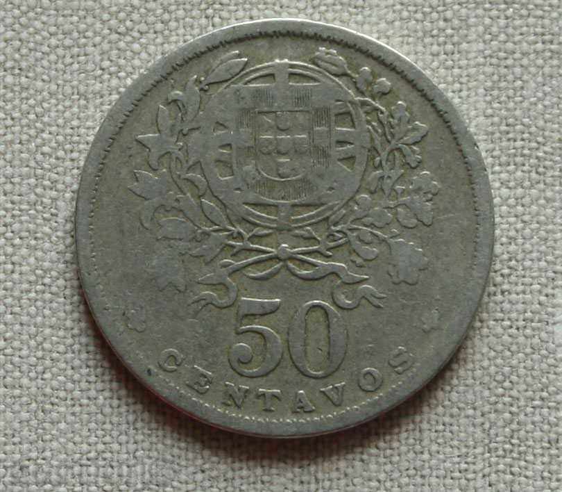50 tsentavos 1930 στην Πορτογαλία
