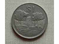 $ 1993 de 1 Zimbabwe