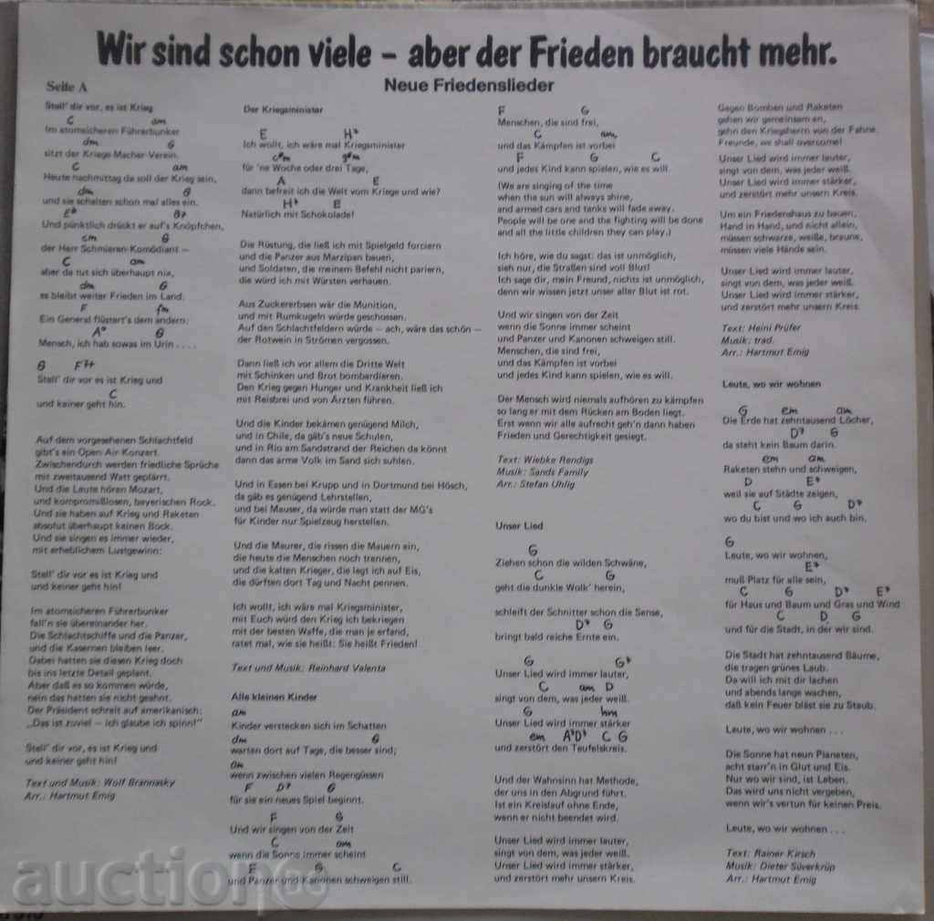 Wir Sind Schon Viele - Aber Der Frieden Braucht Mehr 88310 with price 19.99 BGN | € 10.22 Wir Sind Schon Viele - Aber Der Frieden Braucht Mehr 88310 with price 19.99 BGN | € 10.22