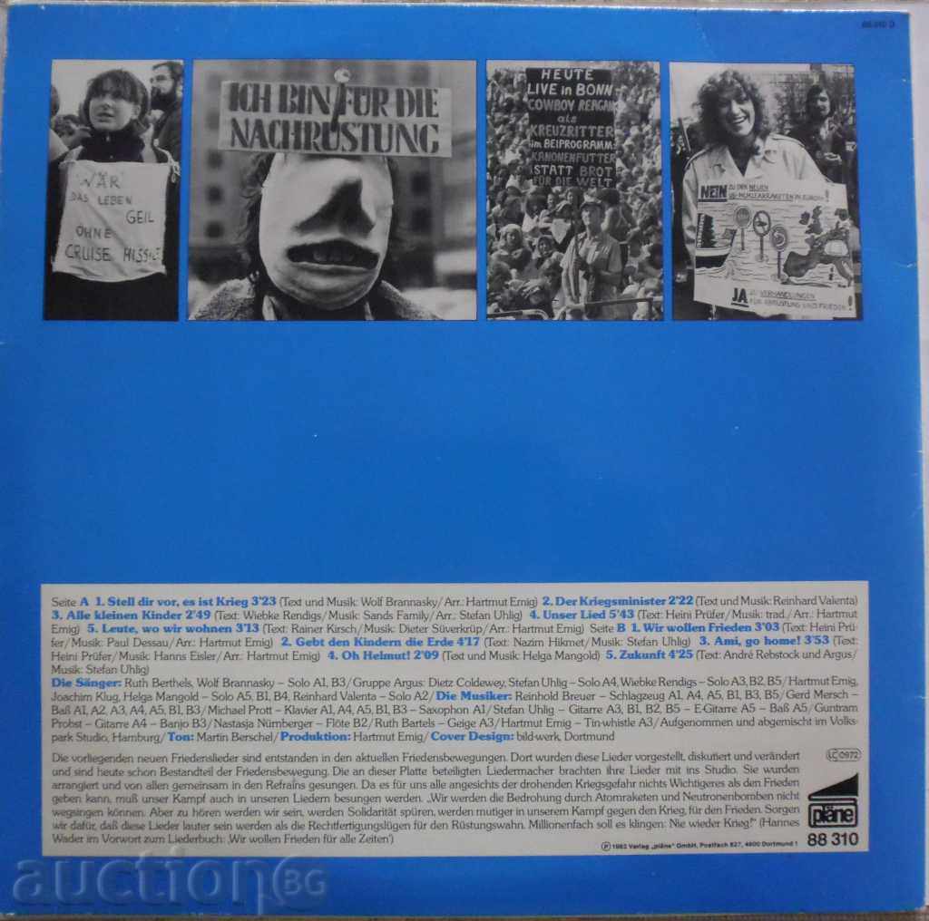 Auction Wir Sind Schon Viele - Aber Der Frieden Braucht Mehr 88310 Auction Wir Sind Schon Viele - Aber Der Frieden Braucht Mehr 88310
