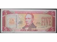 Banknote Liberia 5 Dollars 2011 UNC Rare Banknote