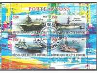 Stamped 2012 Ivory Coast Cruise Ship