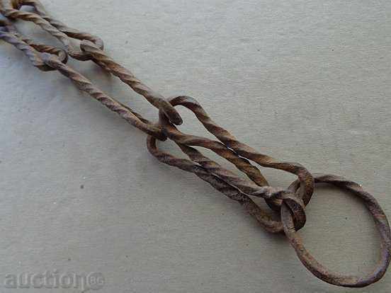 Hearth for hearth, hook, quail, wrought iron - 5 Hearth for hearth, hook, quail, wrought iron - 5