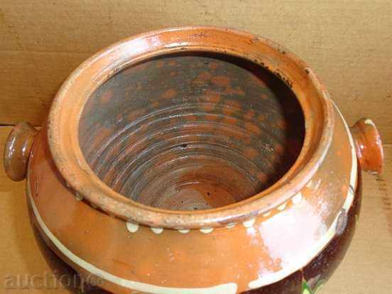 Auction Ceramic vessel, handgun, gun, pot, jar, jar for honey Auction Ceramic vessel, handgun, gun, pot, jar, jar for honey