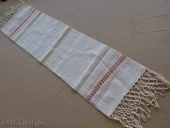 Old fringed cloth with lace, knitting, fringe with embroidery with price 49.00 BGN | € 25.05