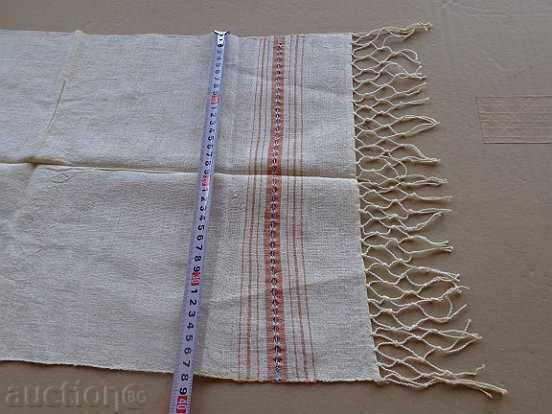 Delivery of Old fringed cloth with lace, knitting, fringe with embroidery