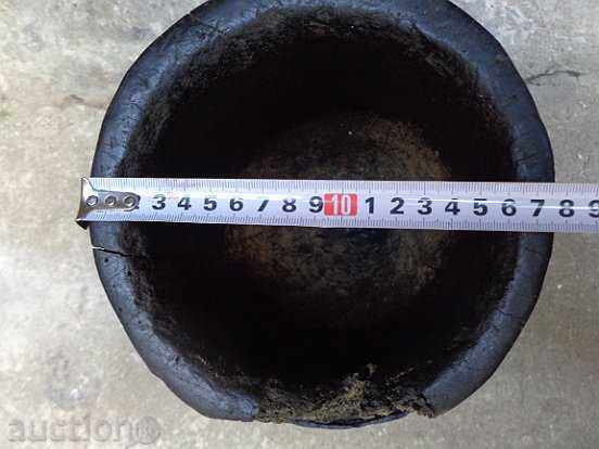 Auction Old wood chiller, mortar, wooden, kettle, cork Auction Old wood chiller, mortar, wooden, kettle, cork