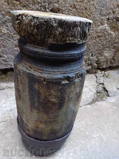 Old wood chiller, mortar, wooden, kettle, cork - 6 Old wood chiller, mortar, wooden, kettle, cork - 6
