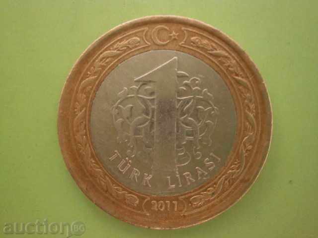 Turkey - 1 Turkish Lira, 2011 - 8 W with price 0.90 BGN | € 0.46 Turkey - 1 Turkish Lira, 2011 - 8 W with price 0.90 BGN | € 0.46