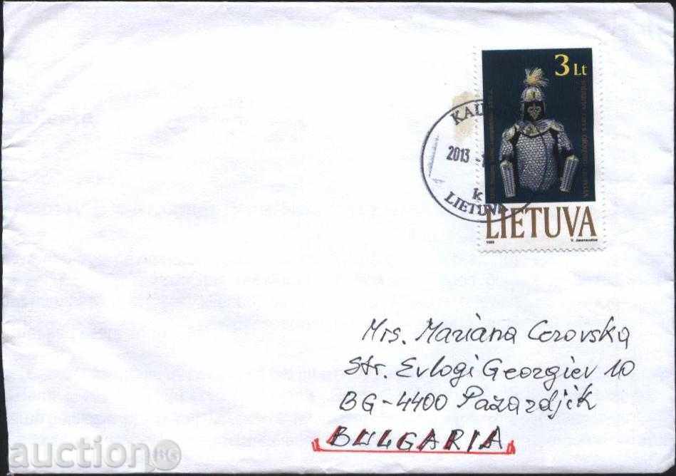 Traveled envelope under the Museum 1999 from Lithuania