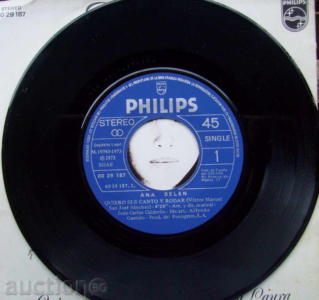 small plate - Ana Belen / Spain 1973 with price 5.00 BGN | € 2.56