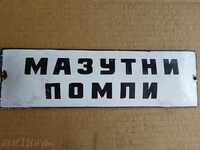 Enamel social plate, plate