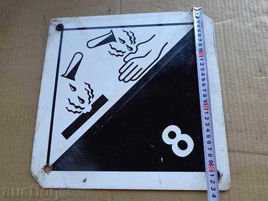 Delivery of Enamelled plaque, plaque Delivery of Enamelled plaque, plaque