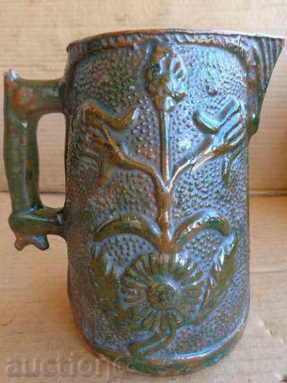 Кана с глазура, троянска керамика, бокал с цена € 68.98 | 134.91 лв.