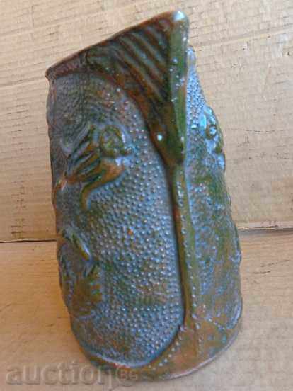 Auction  Glazed Jug, Trojan Pottery, Goblet