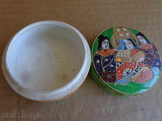 Porcelain Cream Pouring Cream Box, Color Enamel Box - 5 Porcelain Cream Pouring Cream Box, Color Enamel Box - 5