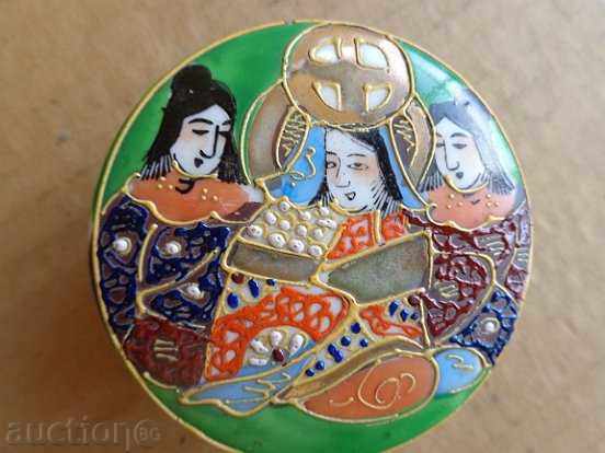 Porcelain Cream Pouring Cream Box, Color Enamel Box - 7 Porcelain Cream Pouring Cream Box, Color Enamel Box - 7