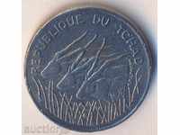 Чад 100 франка 1988 година