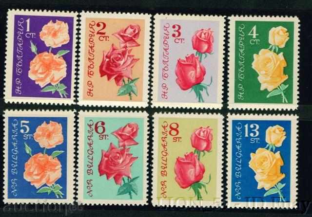 1363 Bulgaria 1962 Roses. **