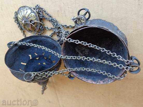 Auction  Renaissance chandelier, brass priestly court, chechenka