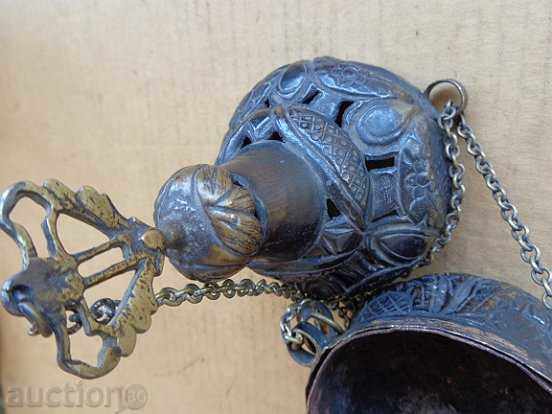 Renaissance chandelier, brass priestly court, chechenka - 5