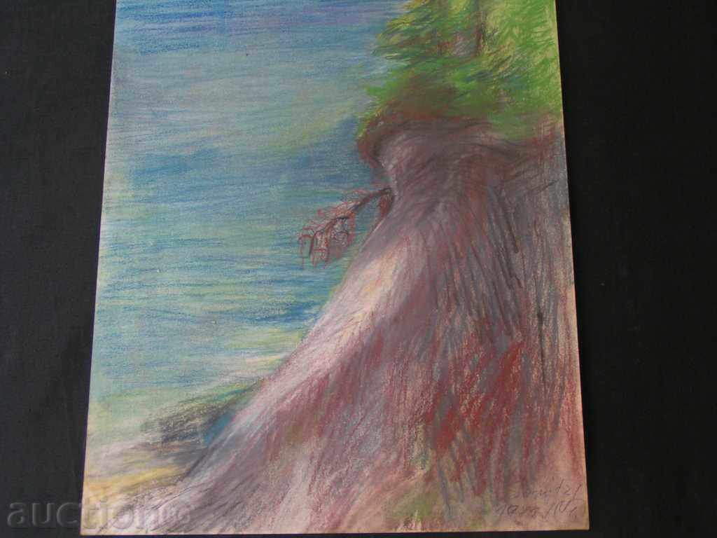 Auction PAINTING BEACH pastel / Maria Mezhdurechka Auction PAINTING BEACH pastel / Maria Mezhdurechka