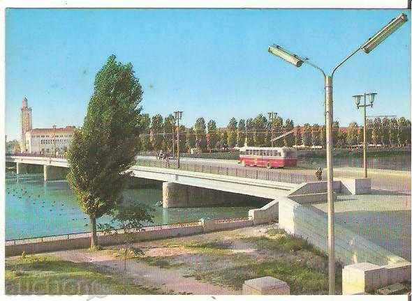 Ποστάλ Βουλγαρία Plovdiv γέφυρα πάνω από τον ποταμό Μαρίτσα 1 *