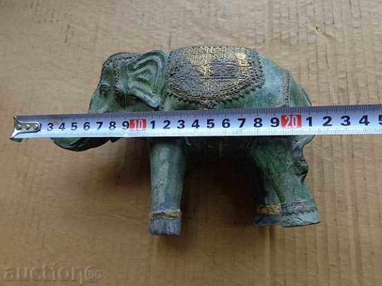 Old bronze elephant, statuette, figure, figure, sculptor with price 88.00 BGN | € 44.99