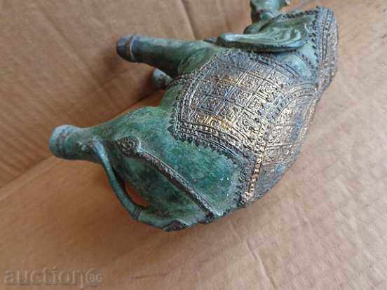 Old bronze elephant, statuette, figure, figure, sculptor - 5