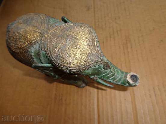 Old bronze elephant, statuette, figure, figure, sculptor - 7