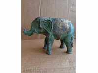 Old bronze elephant, statuette, figure, figure, sculptor