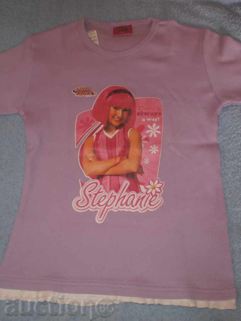 Лилава тениска със Стефани размер 164, нова с цена 5.00 лв. | € 2.56 Лилава тениска със Стефани размер 164, нова с цена 5.00 лв. | € 2.56