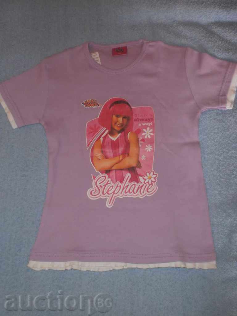 Лилава тениска със Стефани размер 164, нова - 6 Лилава тениска със Стефани размер 164, нова - 6