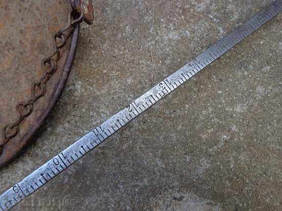 Auction Old balance scale weight scale from the 30s of the 20th century Auction Old balance scale weight scale from the 30s of the 20th century